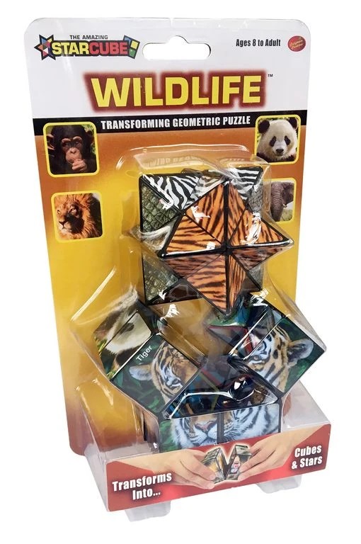 StarCube WILDLIFE Stern-Zauberwürfel - tolles Geschicklichkeits- und Geduldsspiel 5.5  x 5.5 cm bunt - Wildlife